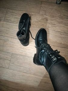 🖤 Edgy Dark Core Boots🎧