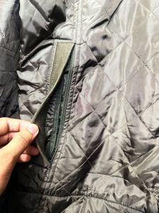 Lacoste Quilted Olive ZipUp Jacket