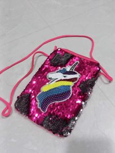 Sparkly Unicorn Crossbody Bag