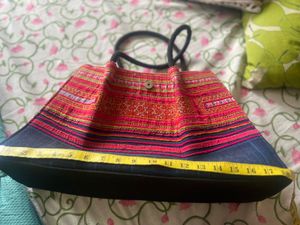 Thai Tribal Embroidered Tote Bag