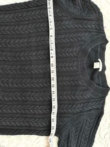H&amp;M Black Cable Knit Sweater