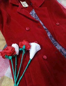 Cherry red coat