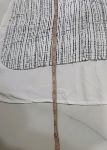 Black And White Rayon Kurti