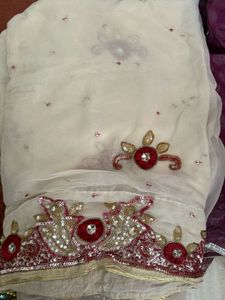 Elegant Embroidered Saree