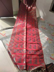 Red Banarasi Silk dupatta