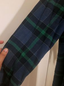 Wrogn Men Checked Green Shirt