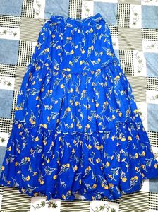 Floral Tiered Maxi Skirt