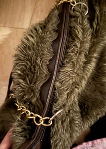 Grey Fur bag