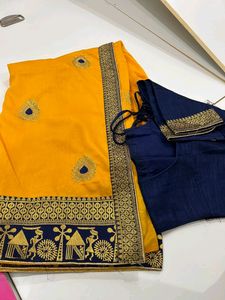 Designer Plus Size Saree With 4XL Blouse