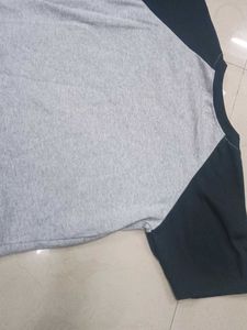 Grey Butterfly Printed Crop Top .