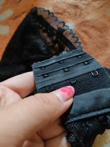 Black Lace Bandeau Bra