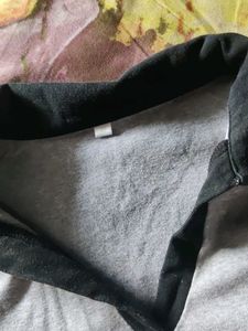 Gray Polo Shirt with Heart Detail