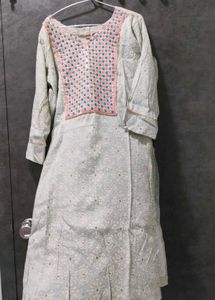 Sky Blue Color Embroidery Kurta