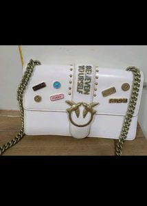 Pinko White Crossbody Bag✨