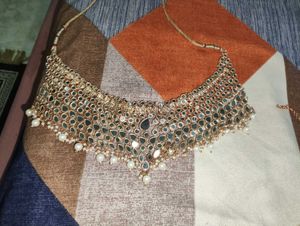 Mirror &amp; Pearl Drop Earrings