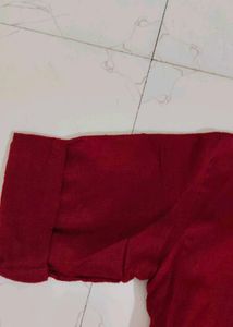 Maroon Beautiful Worked Kurti