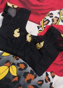 Heavy Beautiful Black Saree