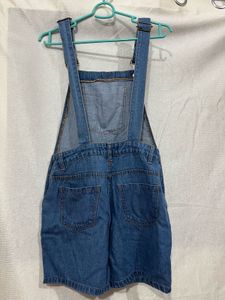 Denim Blue Dungaree Short