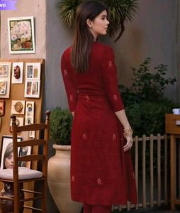Elegant Maroon Kurta Set, XL SIZE