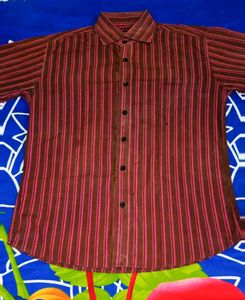 Striped Maroon Shirt