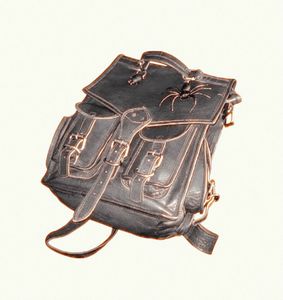 Vintage Original Leather Backpack.