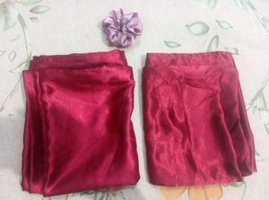New Satin Cushion Cover Free 1 Scrunchy