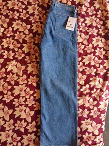 Women Flared High&#39; Rise Blue Jeans