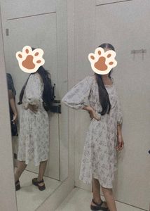 Floral White Dress 🌸✨