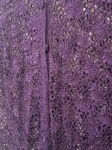 Crochet Shrug Dark Purple