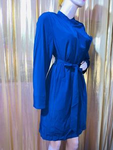 Elegant Blue Trench Coat