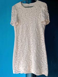 Elegant White Lace Dress