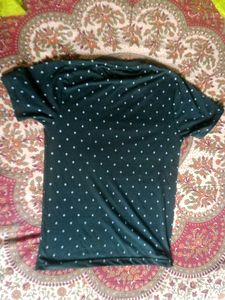 Green Geometric Print Tee