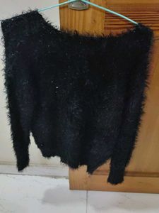 Fluffy Black Sweater