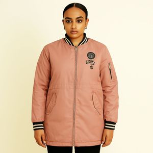 Stylish Pink Bomber Jacket