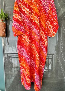Red Printed Kurti