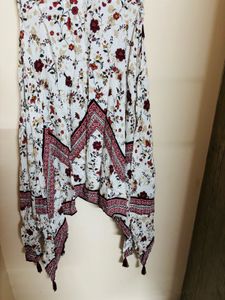 White Floral Avasa Frock