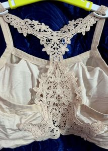 Designer Fancy Bralette With Lace Details On back