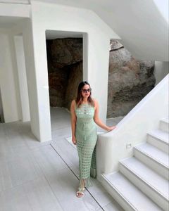 Beautiful Green Crochet Beach Dress