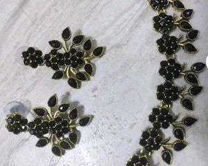 BOGO! Rose Gold &amp; Black Diamond Choker Set Combo