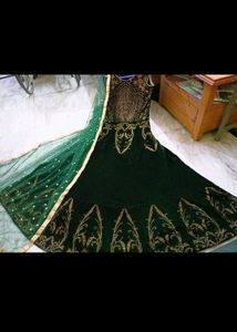 green Gown party wear dress