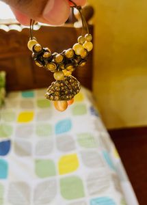 Hoop Jhumka Earrings