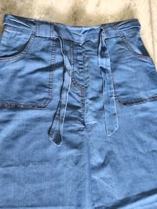 Wide Leg Denim Pants