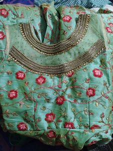 Embroidered Floral Indian Long Frock