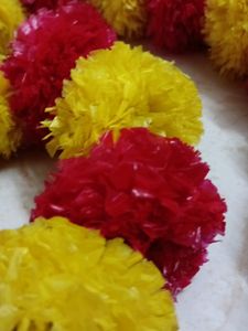 New Plastic Flower Garland For Decorations (Set Of -2)