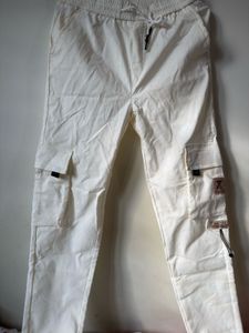 White Cargo Pants