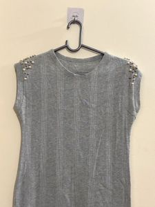 Gray Sleeveless Dress