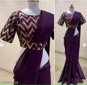 Elegant Purple Saree