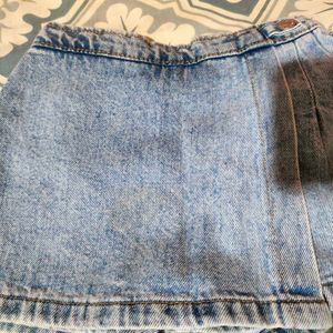 Denim Skort
