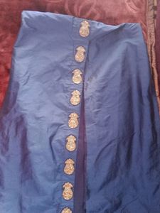 Navy Blue Long Kurti