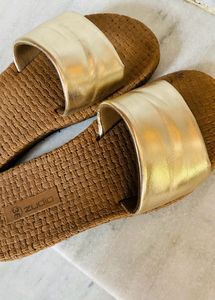 Golden Band Slippers